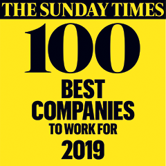 The Sunday Times 100 Best Companies to work for 2019