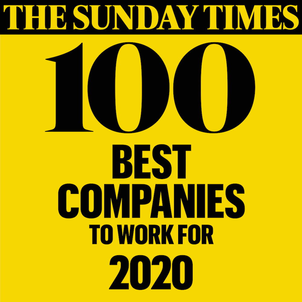 The Sunday Times 100 Best Companies to work for 2020